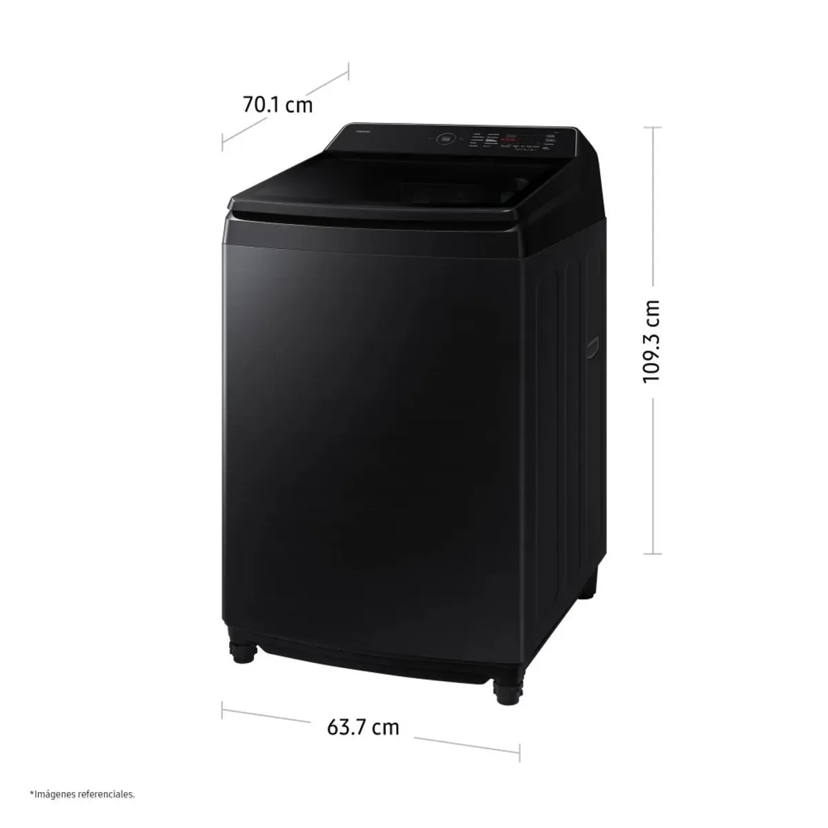 SAMSUNG - Lavadora Samsung AI Wash 19 Kg Ecobubble WA80F19S8BPE