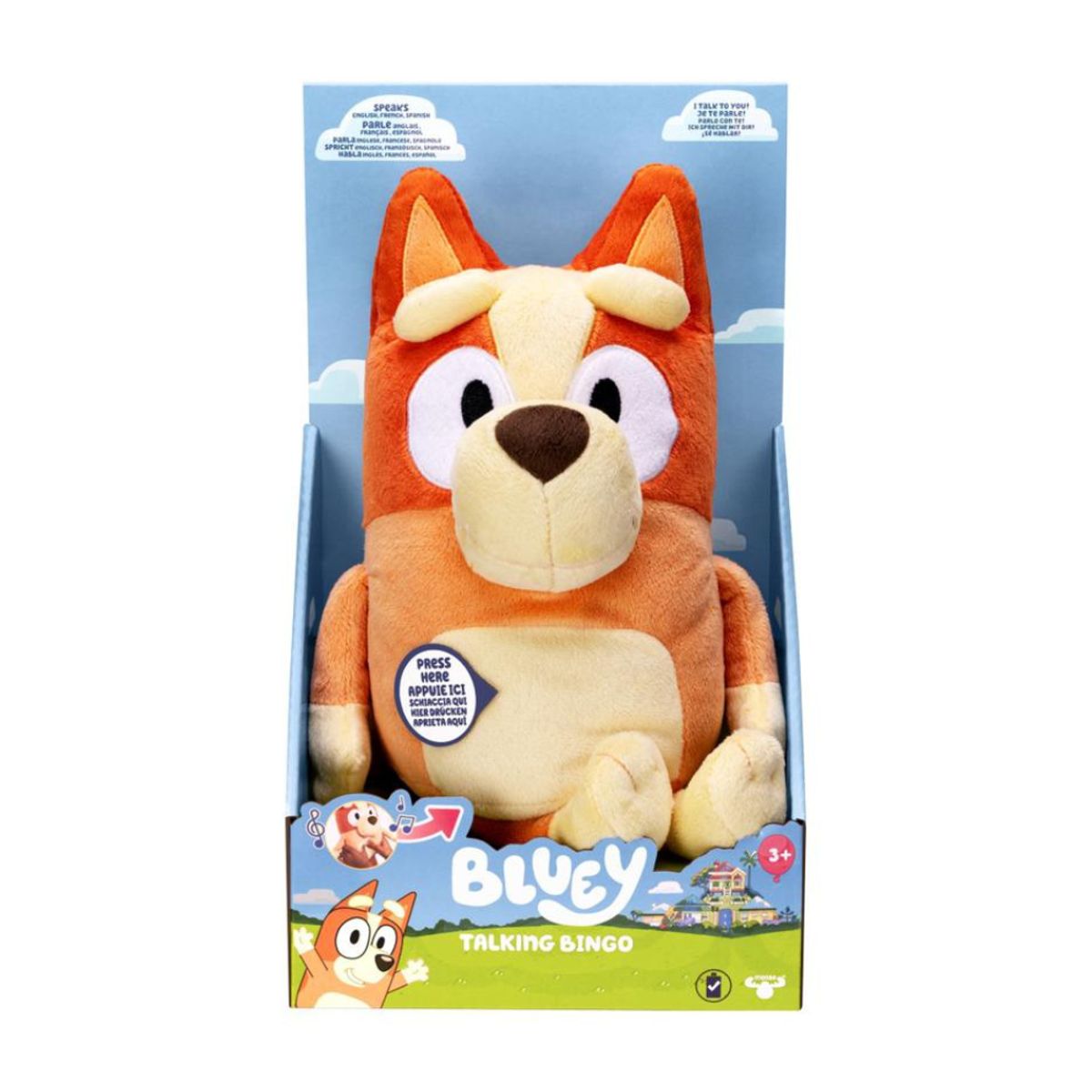 BLUEY - Peluche Interactivo Con Sonido Bingo