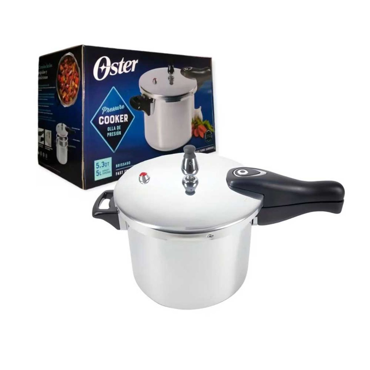 OSTER - Olla de Presión Oster Brissago 7 Litros