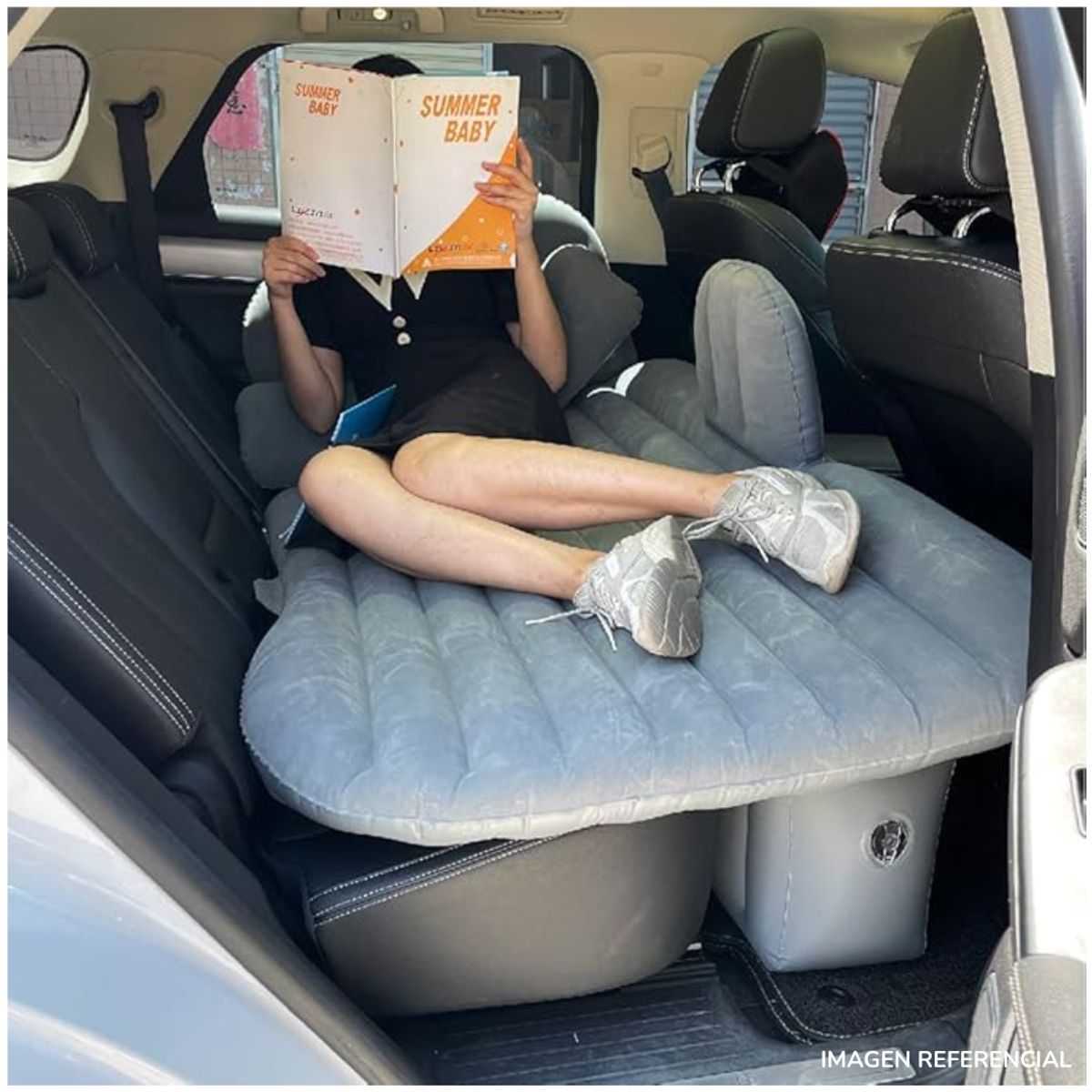 INSPIRA MARKET - Colchón Cama Inflable para Asiento Trasero Automóvil