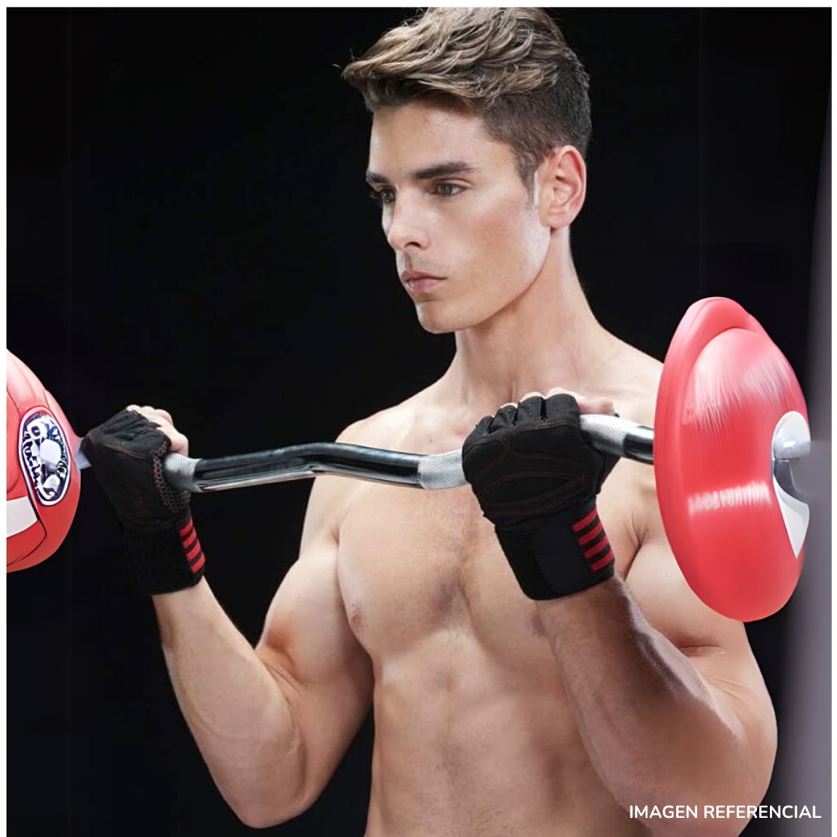 GENERICO - Guantes Deportivos con Muñequera Fitness