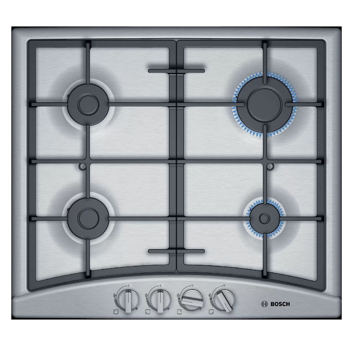 BOSCH - Cocina Bosch PGP6G5B90L Empotrable a Gas 4 Quemadores Acero Inoxidable