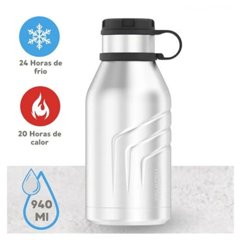 THERMOS - BOTELLA DE ACERO INOXIDABLE ELEMENT 940 ML PLATEADO THERMOS