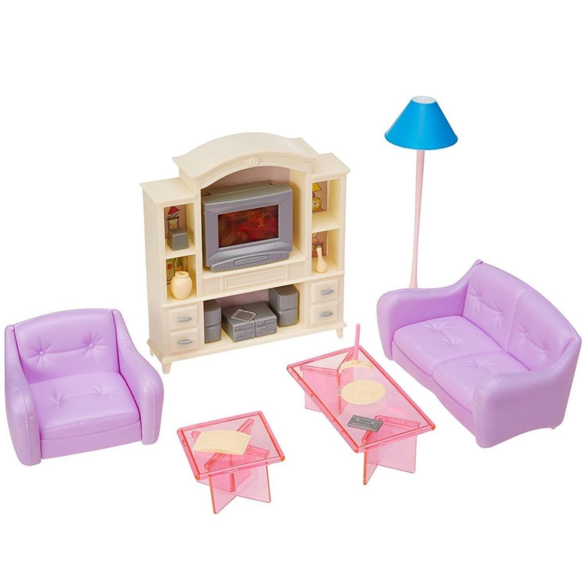 GENERICO - Set De Sala Con TV con juego de sofá Para Muñeca