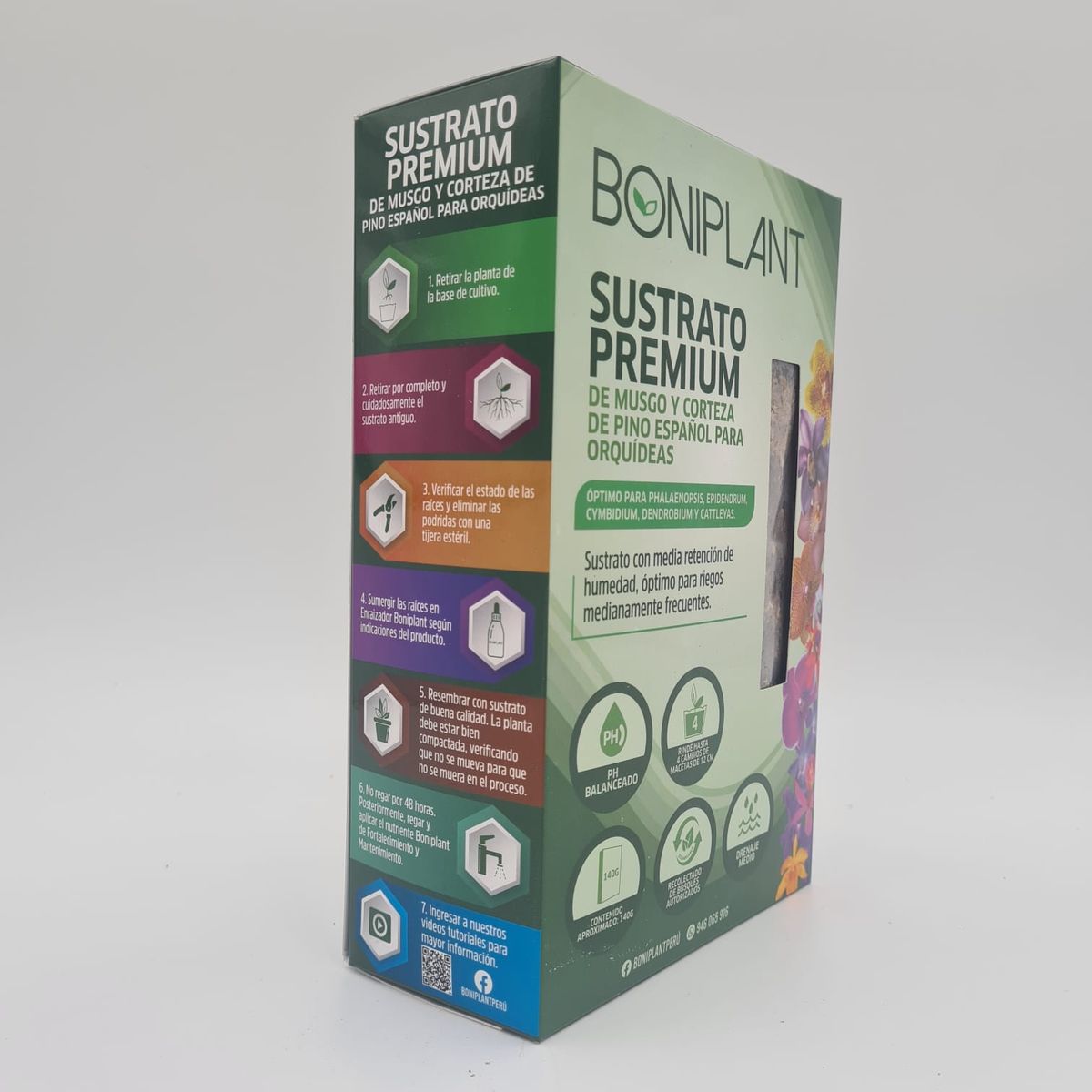 BONIPLANT - Sustrato musgo Sphagnum y corteza de pino