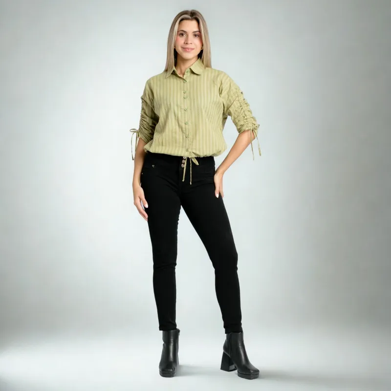 PARADA 111 - JEAN SKINNY CINTURA MUJER PARADA111 COCO DARK