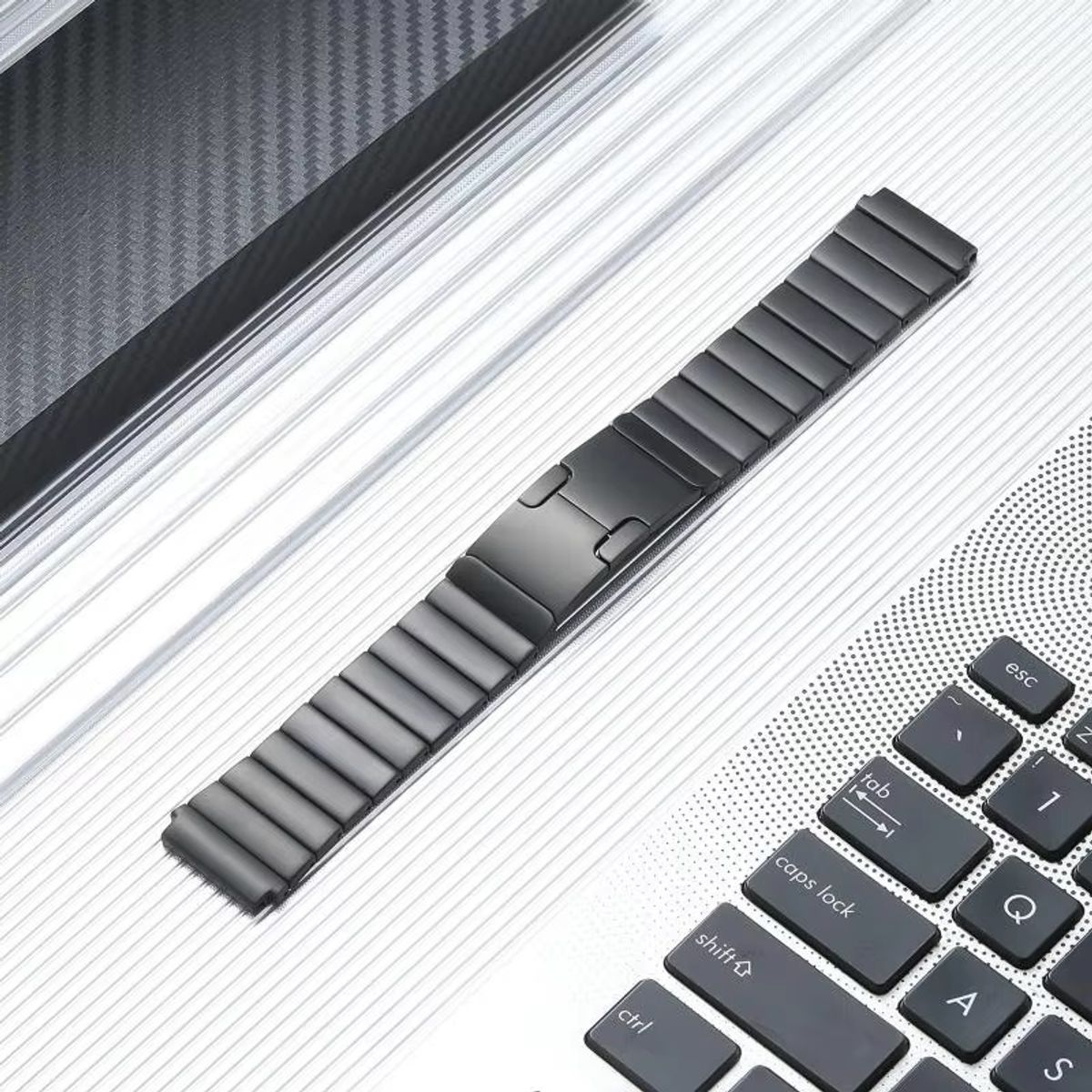 GENERICO - Correa Acero SPG para XIAOMI WATCH S4 - Negro