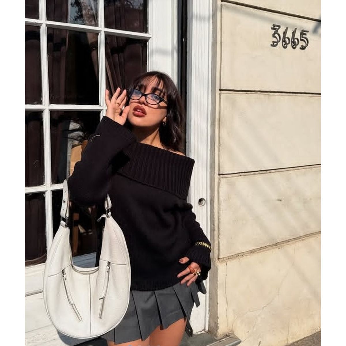 GENERICO - CHOMPA OFF SHOULDER INVIERNO DE MUJER