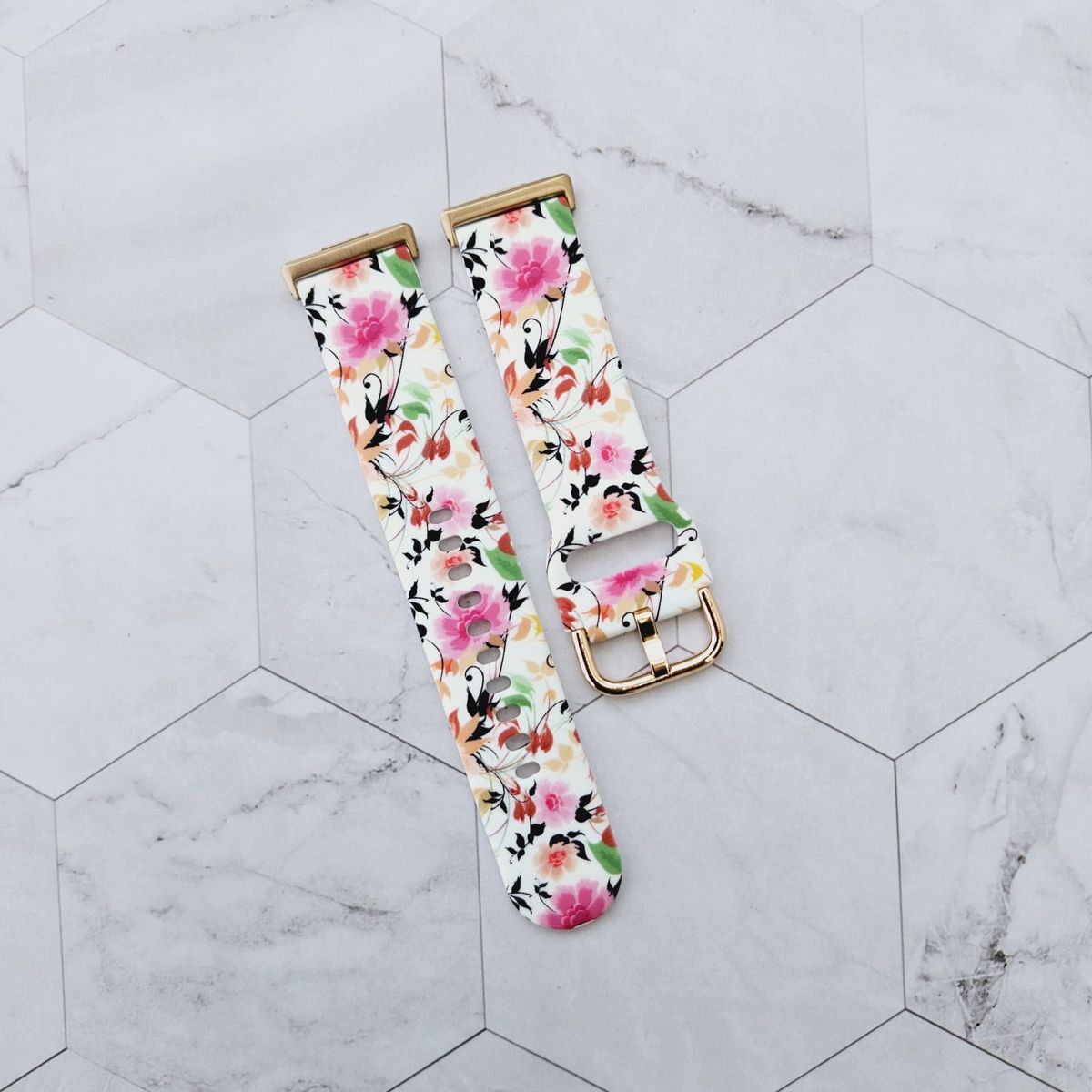 GENERICO - Correa Silicona Diseño para HUAWEI FIT 4 - FIT 4 PRO - Flores B