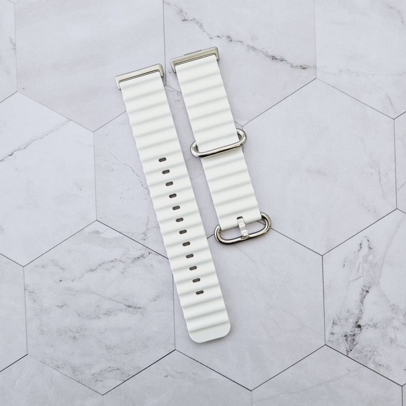 GENERICO - Correa Silicona Ocean para HUAWEI FIT 4 - FIT 4 PRO - Blanco