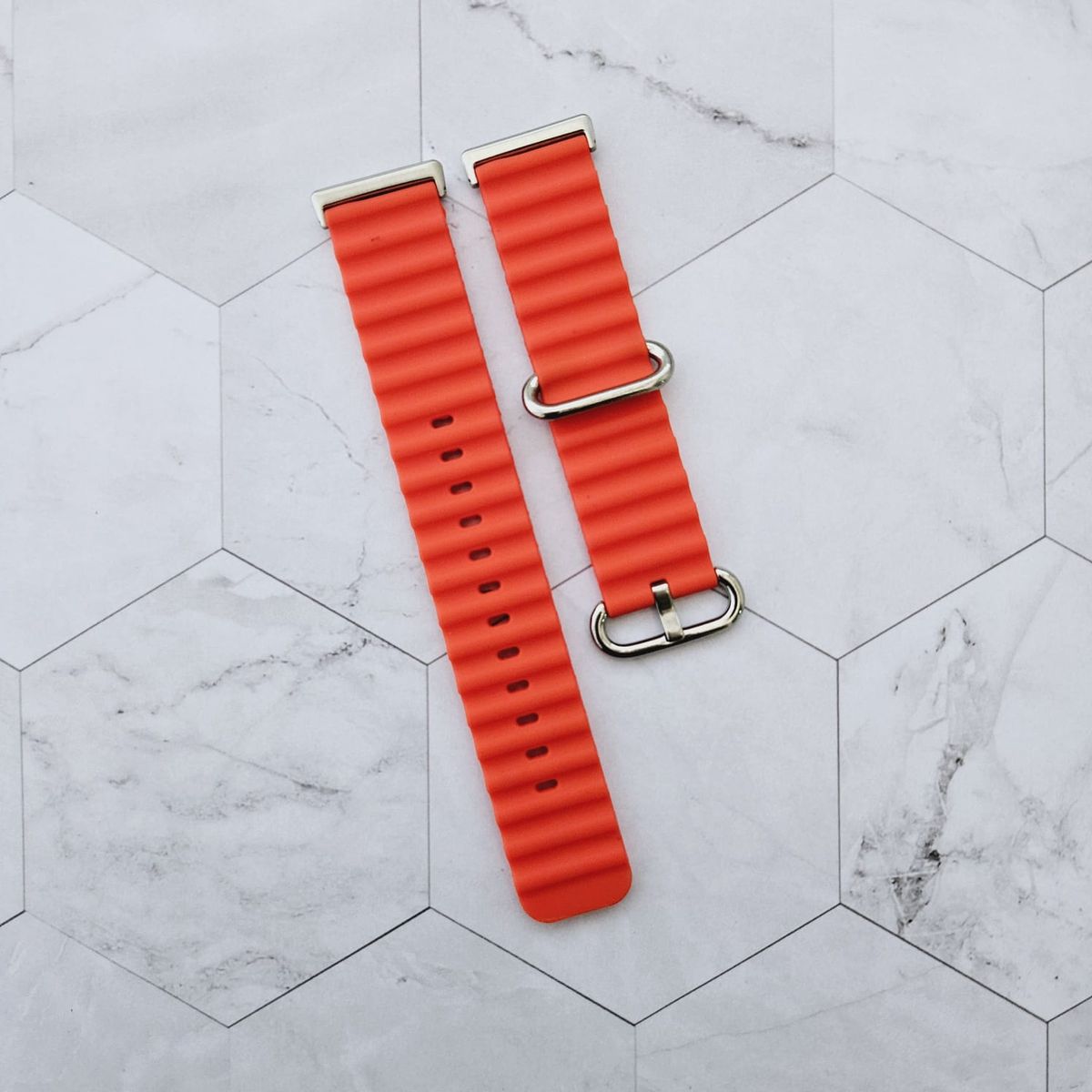 GENERICO - Correa Silicona Ocean para HUAWEI FIT 4 - FIT 4 PRO - Rojo