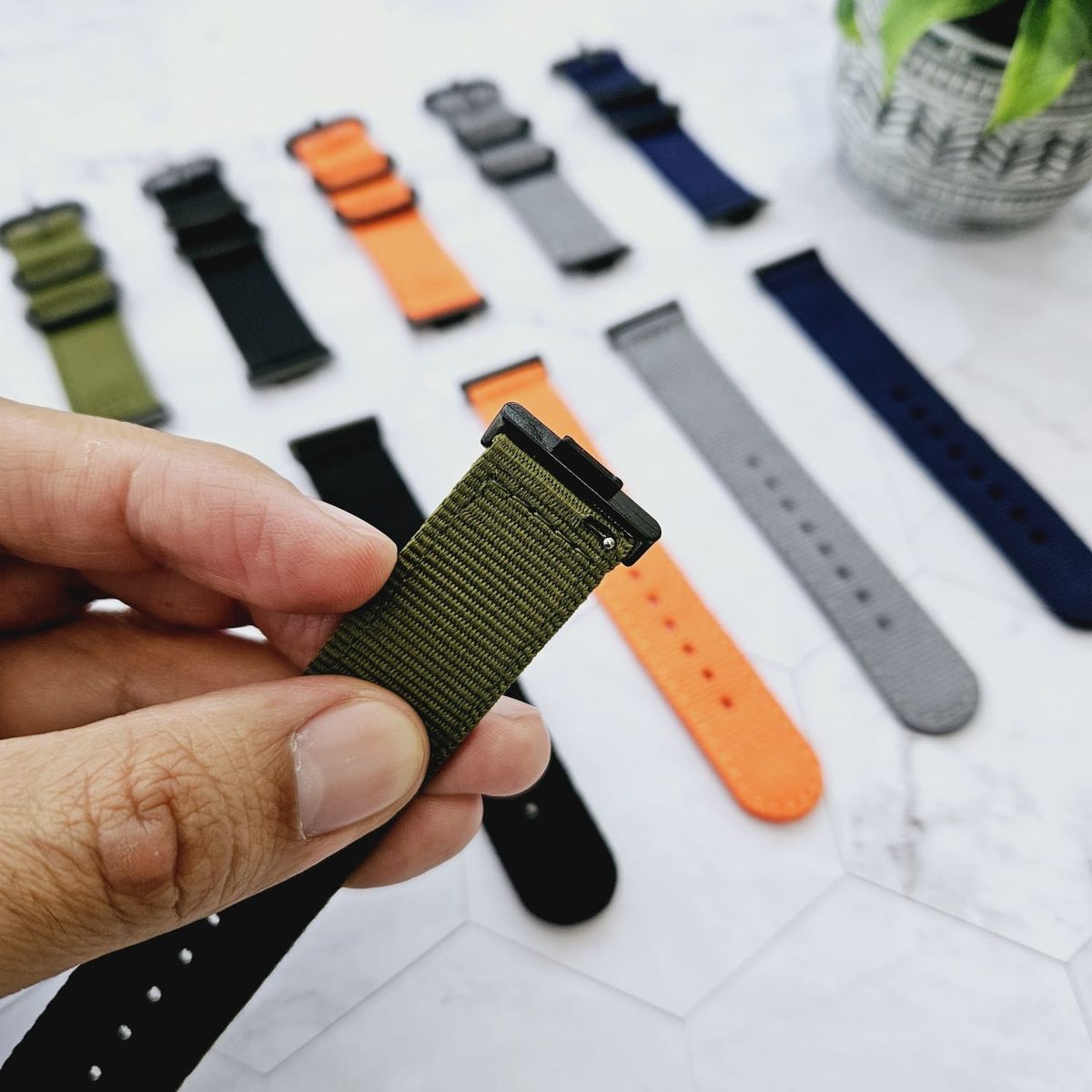 GENERICO - Correa Nylon para HUAWEI FIT 4 - FIT 4 PRO - Verde