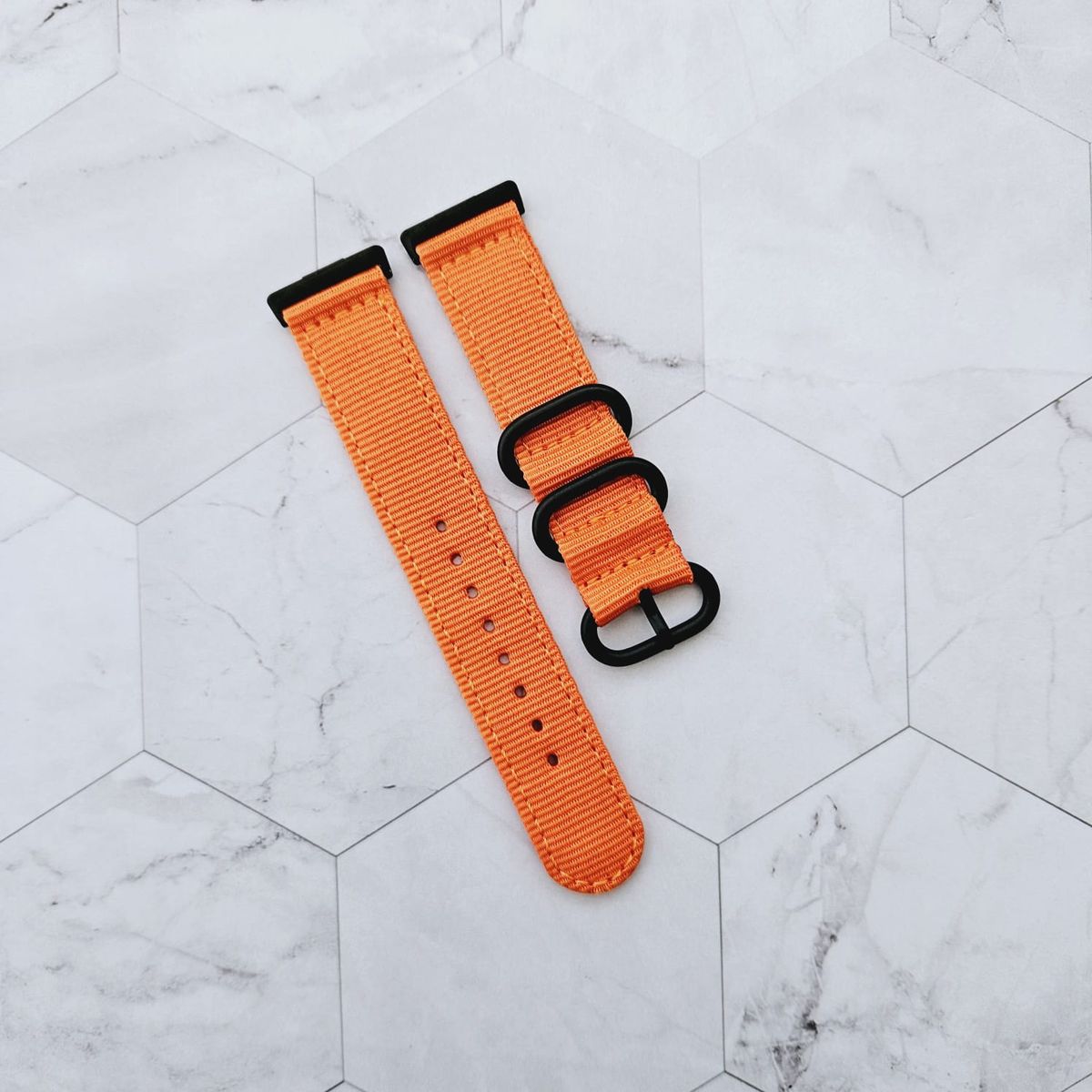 GENERICO - Correa Nylon para HUAWEI FIT 4 - FIT 4 PRO - Naranja