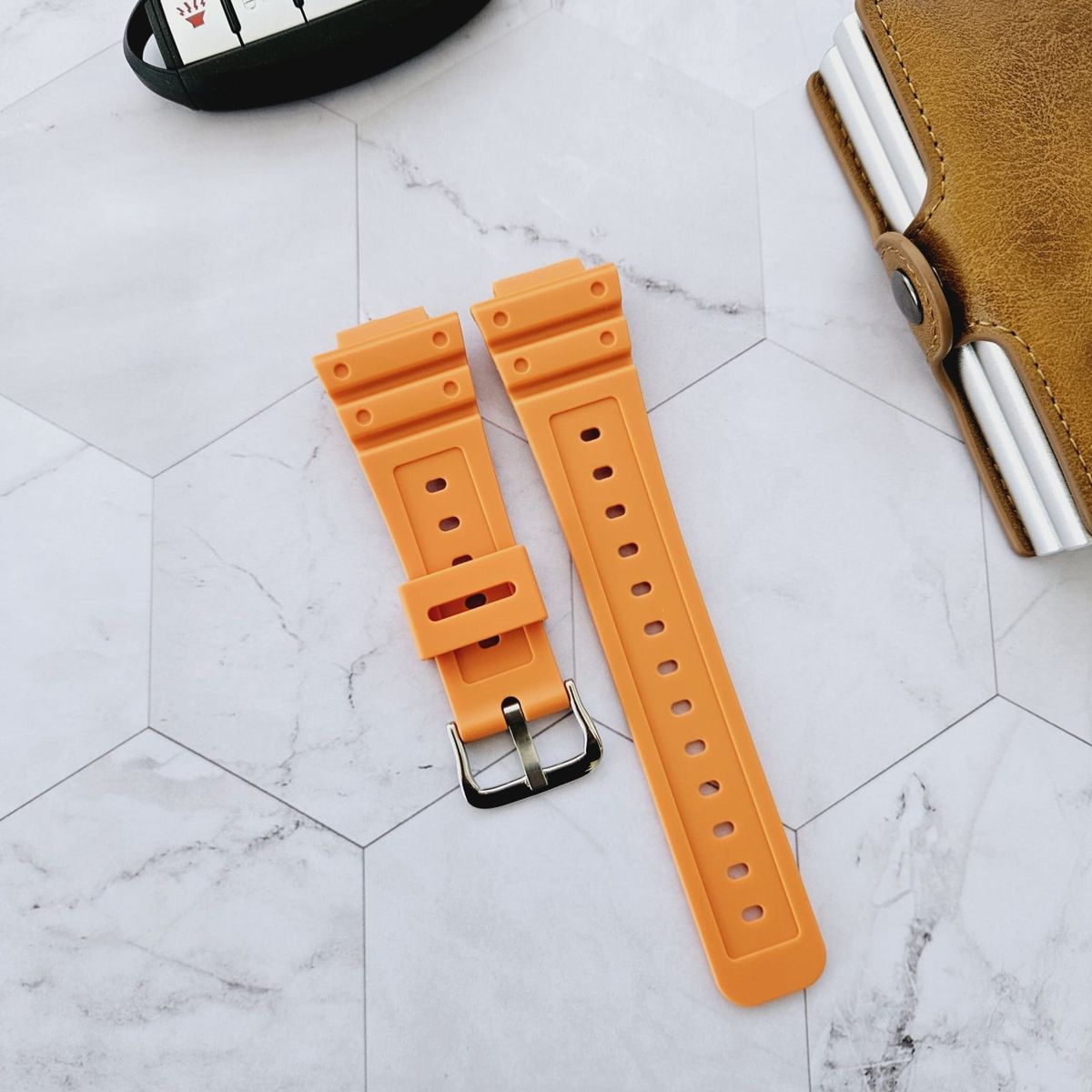 GENERICO - Correa Repuesto para CASIO G SHOCK GA-2100 - Naranja