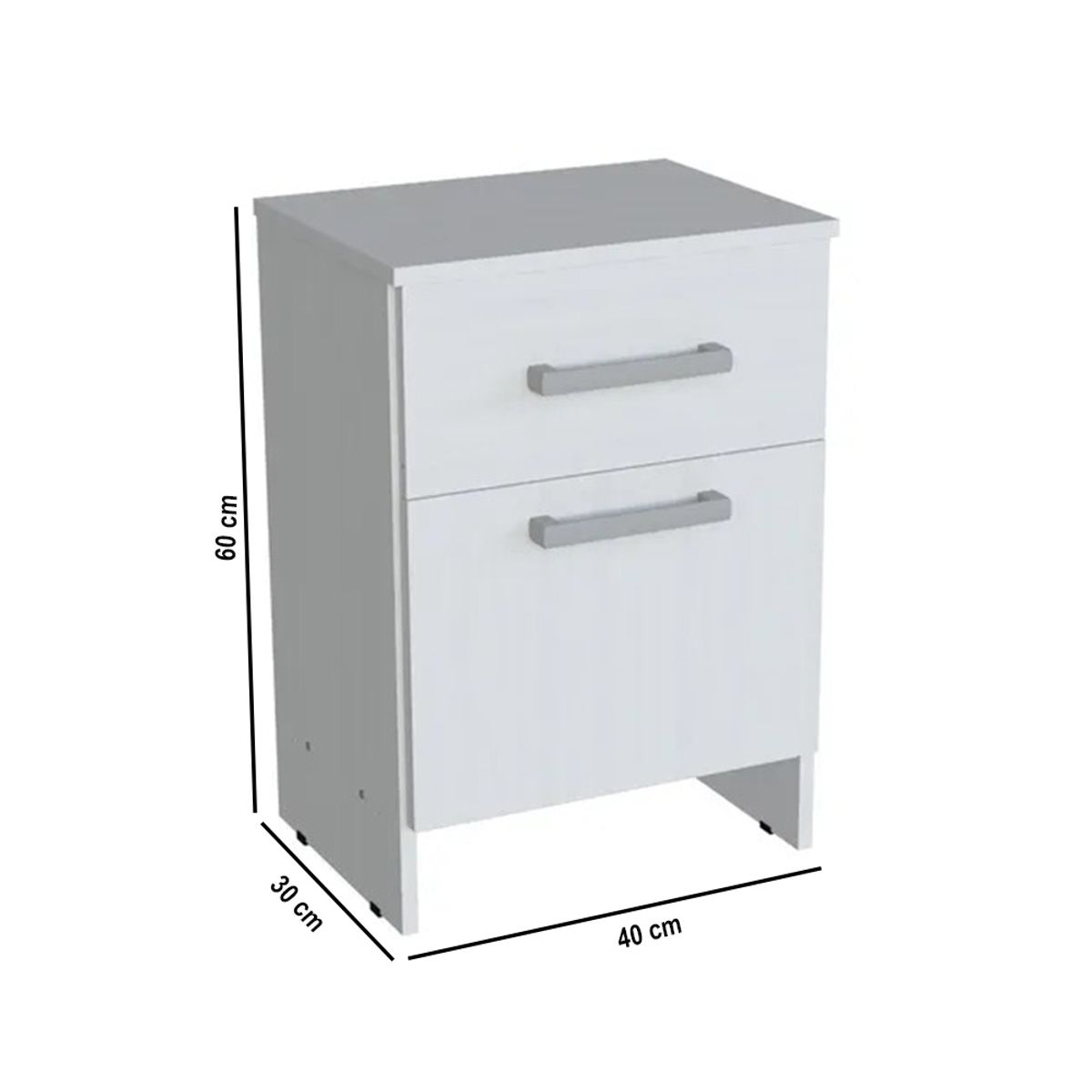 NACION MUEBLES - VELADOR CON PUERTA VOLCABLE GABO NM