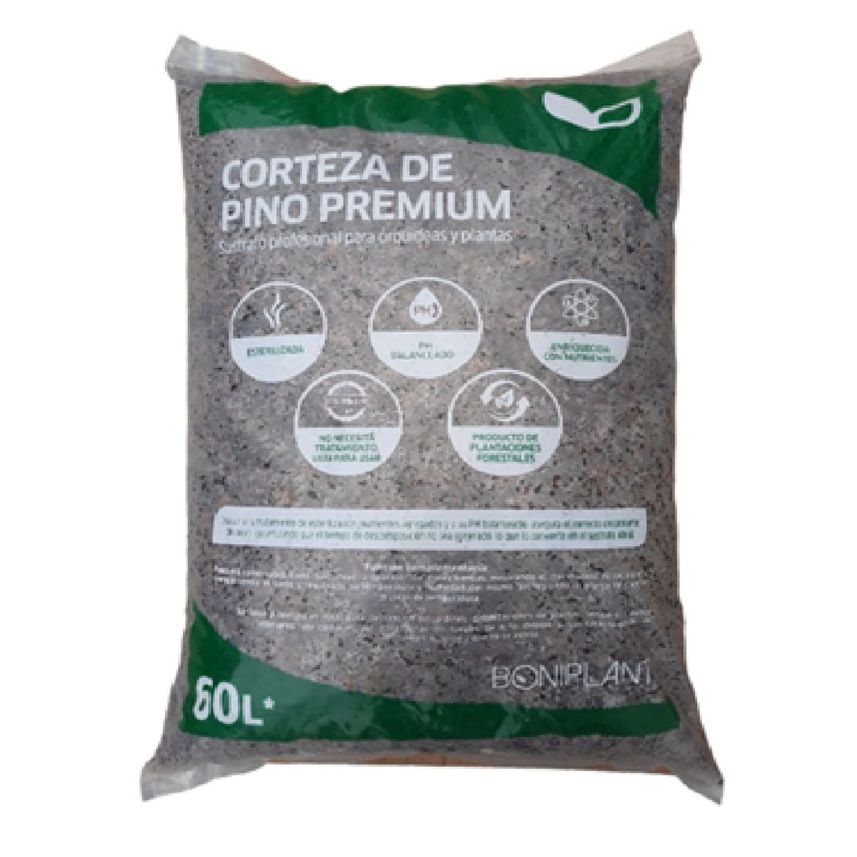 BONIPLANT - Sustrato Corteza de pino 60 L (bolsa gigante)