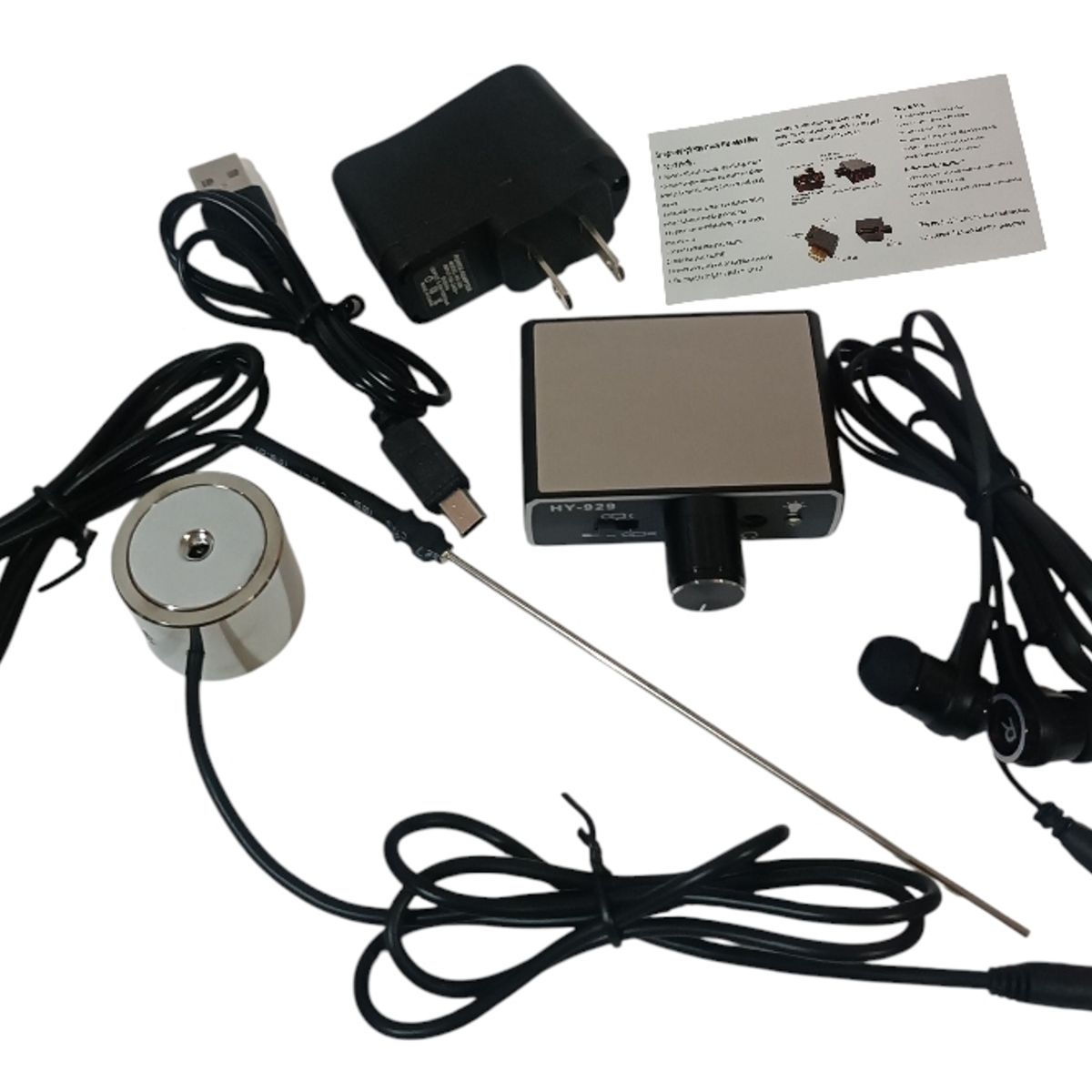 GENERICO - DETECTOR FUGAS DE AGUA AURICULAR GEOFONO CON 2 SONDAS