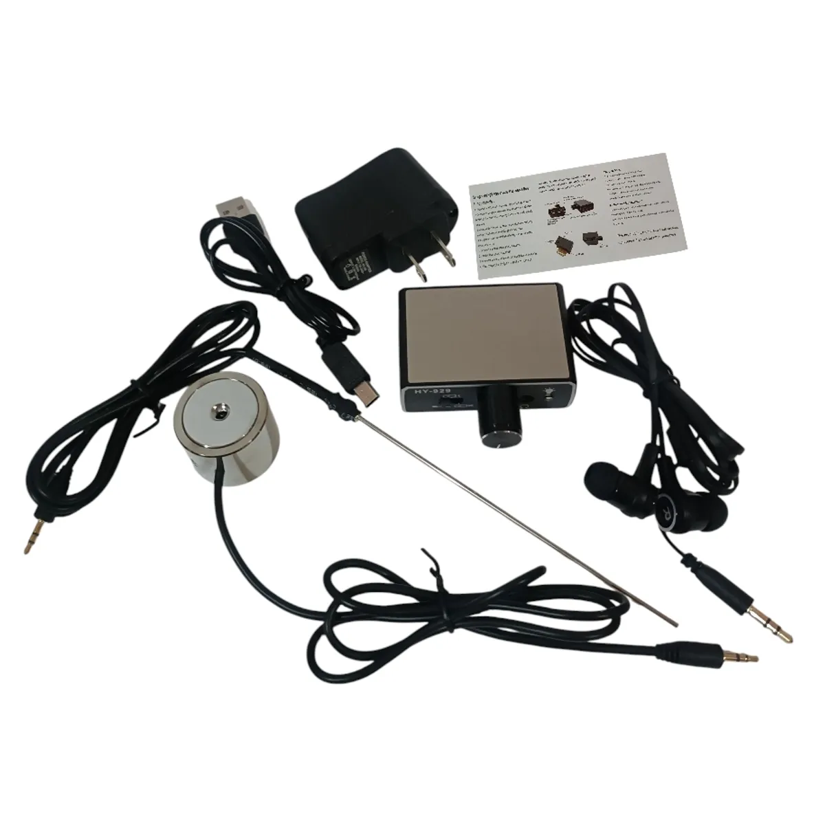 GENERICO - DETECTOR FUGAS DE AGUA AURICULAR GEOFONO CON 2 SONDAS