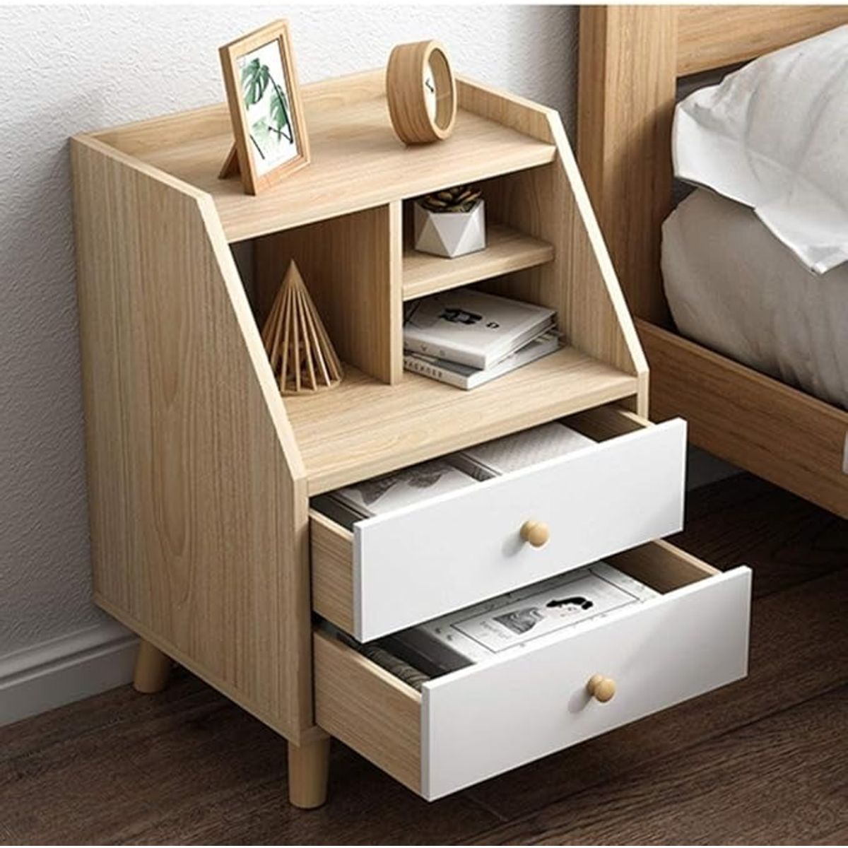 NACION MUEBLES - VELADOR MODERNO BERTHA NACION MUEBLES