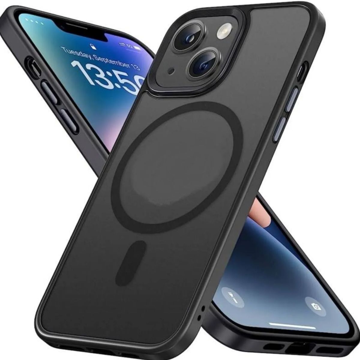 GENERICO - Case o Funda BENKS Magnetic Mate iPhone 14 - Negro