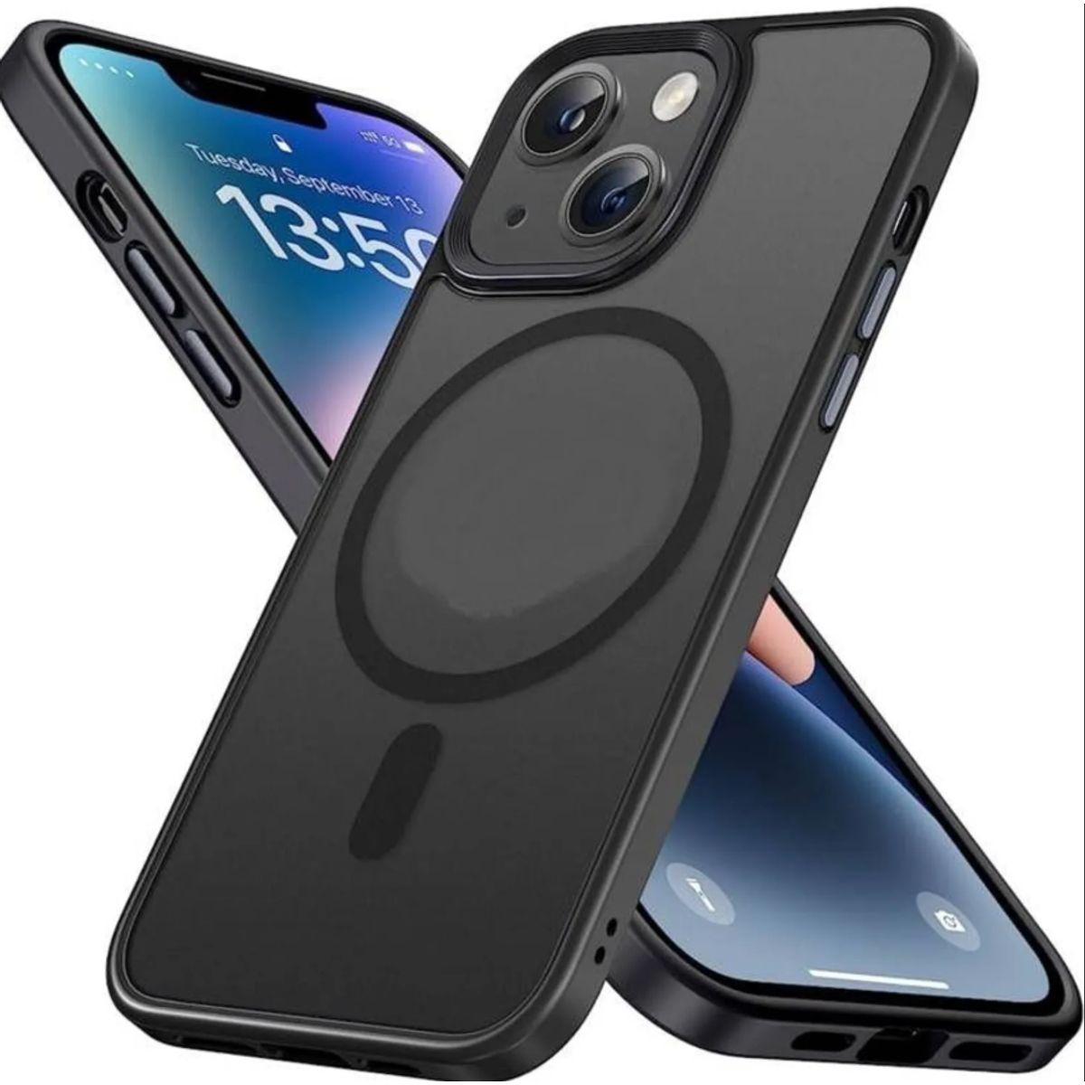 GENERICO - Case o Funda BENKS Magnetic Mate iPhone 14 - Negro