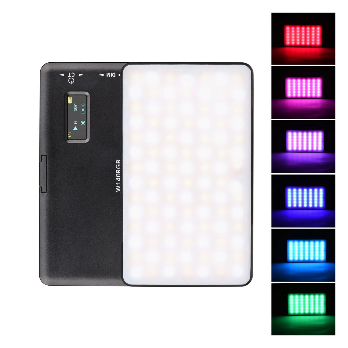 GENERICO - Luz Led W140 Video Light Rgb Para Video Fotografía A Bateria