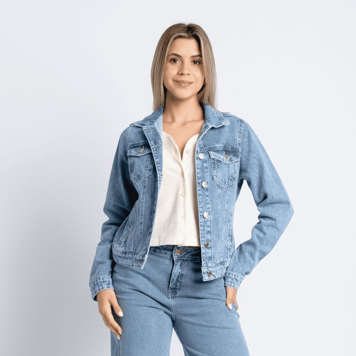 PARADA 111 - CASACA JEAN DAMA MUJER PARADA 111 AMIRA