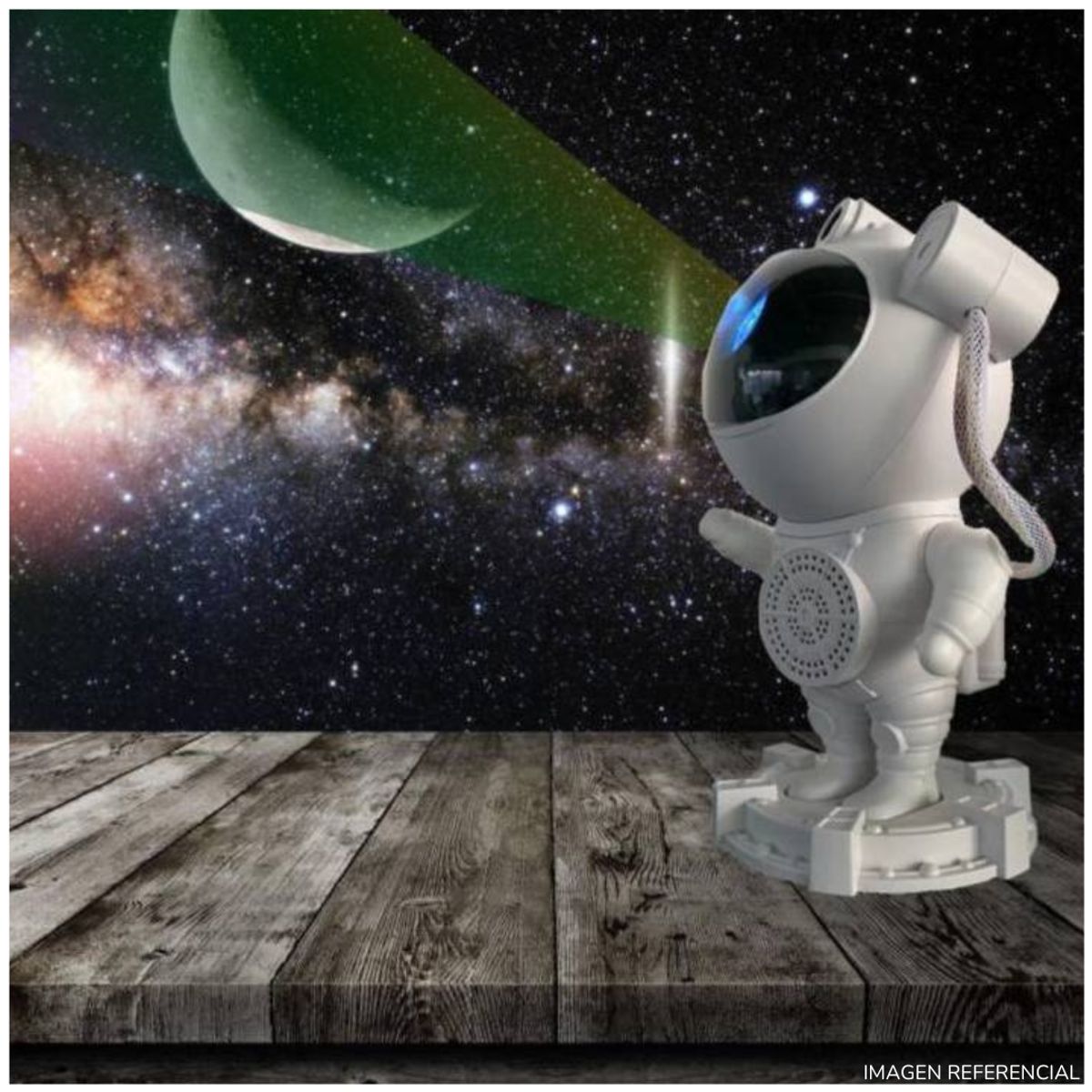 INSPIRA - Proyector de astronauta con parlante bluetooth