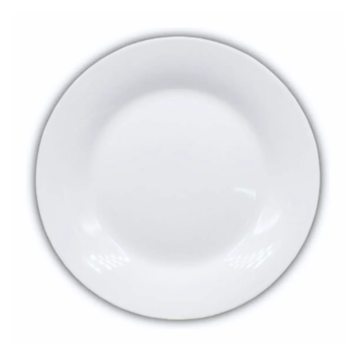 INSPIRA - Set 2 Platos de Cerámica Blanco Acabado Brilloso