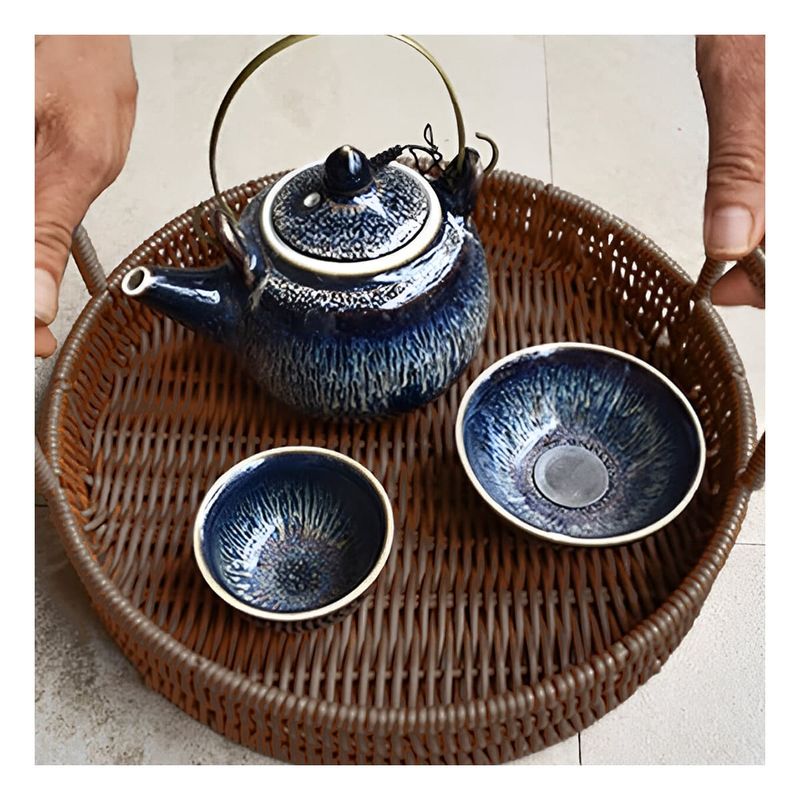 GENERICO - Pack3 Canastilla para Almacenamiento Marro Y+Papel de Regalo