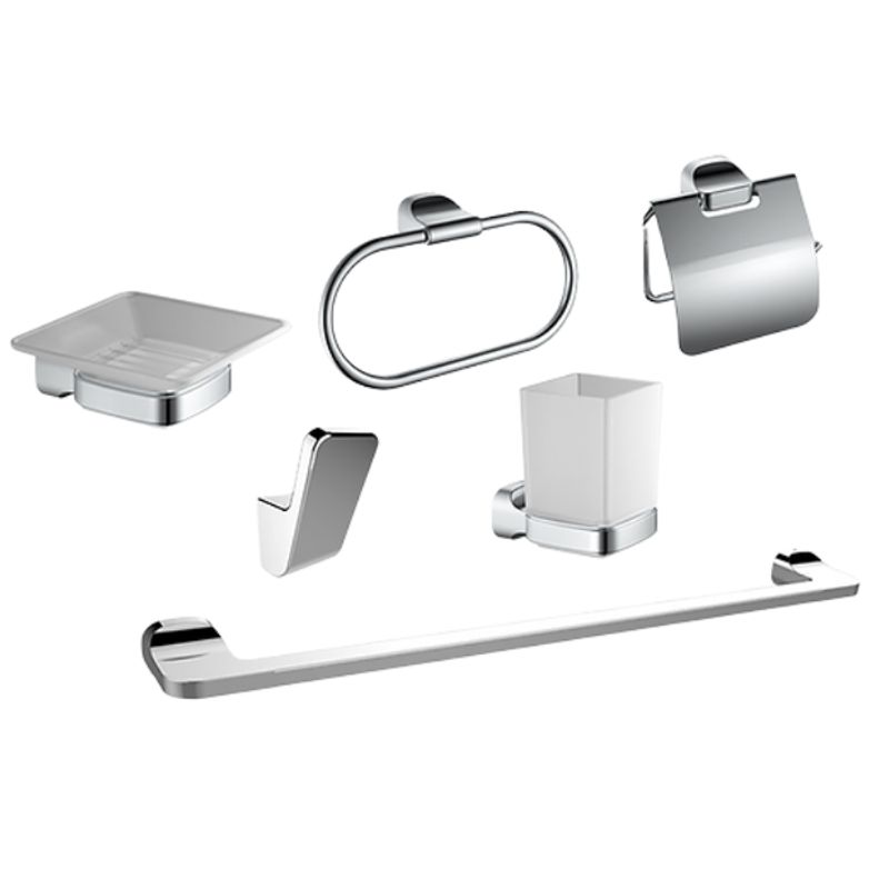 XM - SETS DE BAÑO DE 6 PIEZAS CROMADO OVALADO 61400