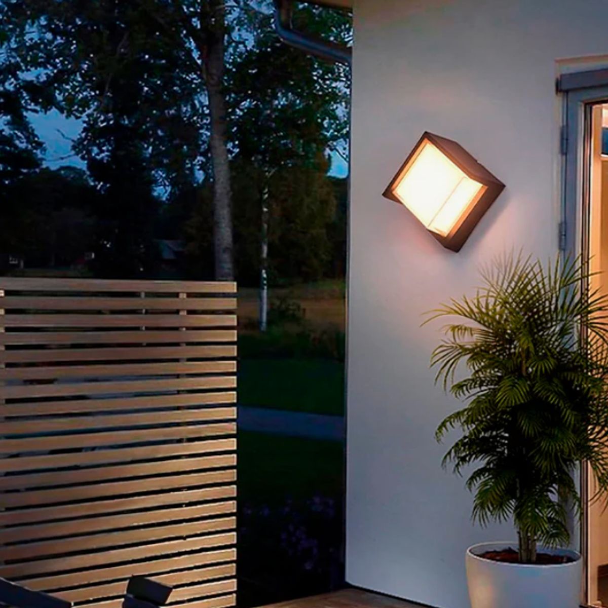 GENERICO - Aplique Lampara de Exterior Led 12W Luz Calida