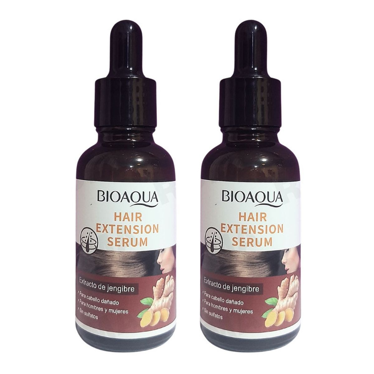 BIOAQUA - PACK 2 SÉRUM PARA EL CABELLO DE JENGIBRE 60ML BIOAQUA