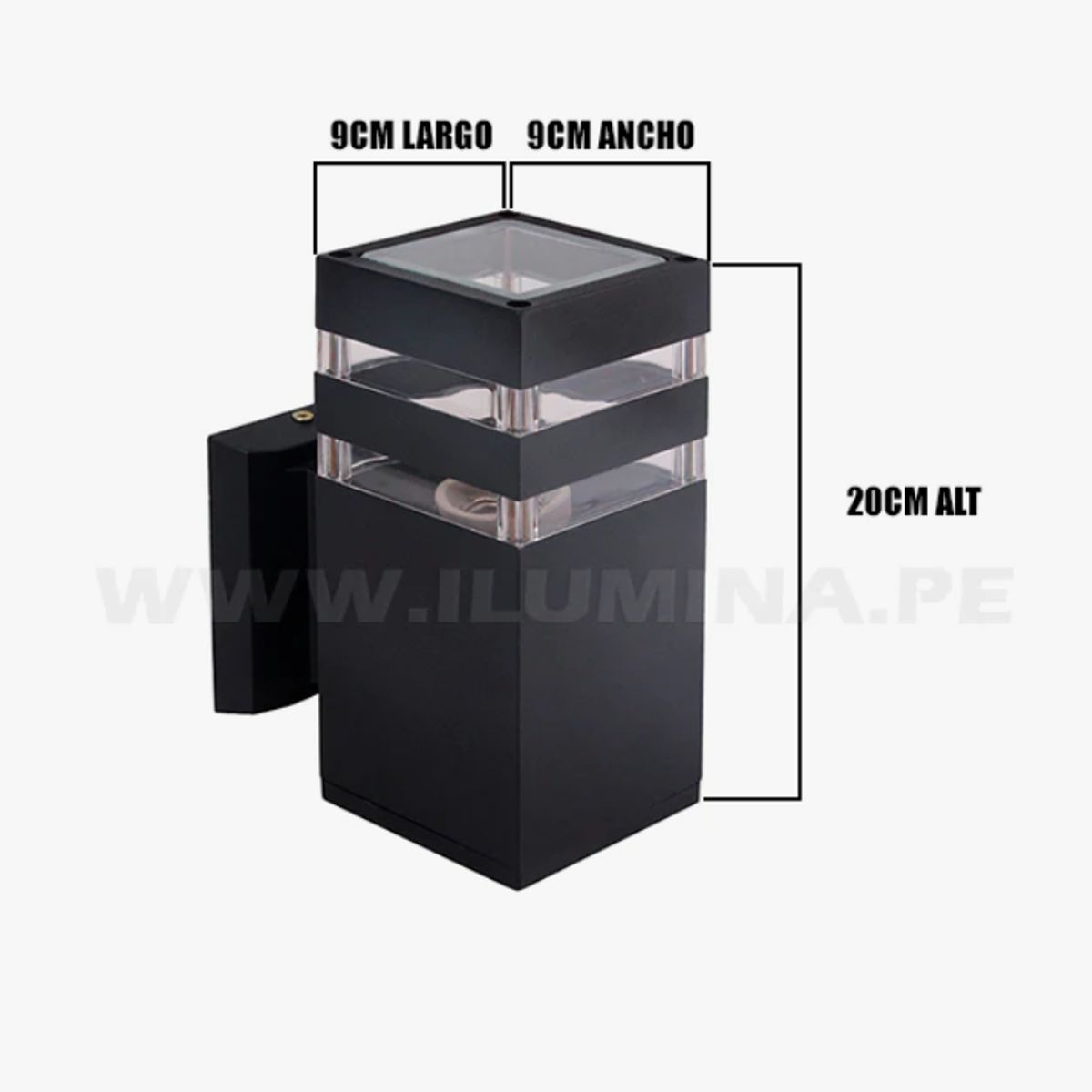 GENERICO - Aplique Lampara de Exterior Led 12W Luz Calida