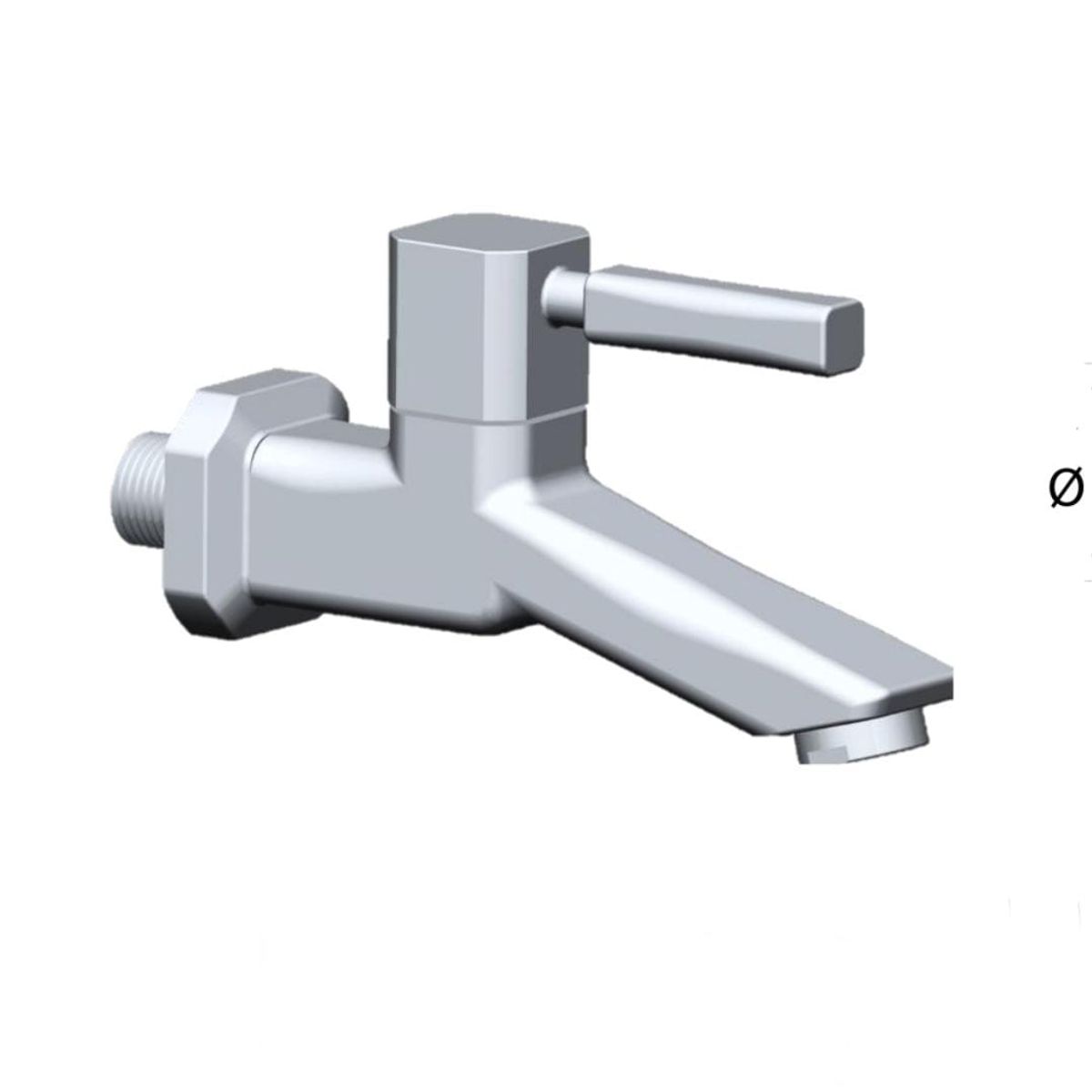 GENERICO - LLAVE DE LAVATORIO PESADO PARA PARED