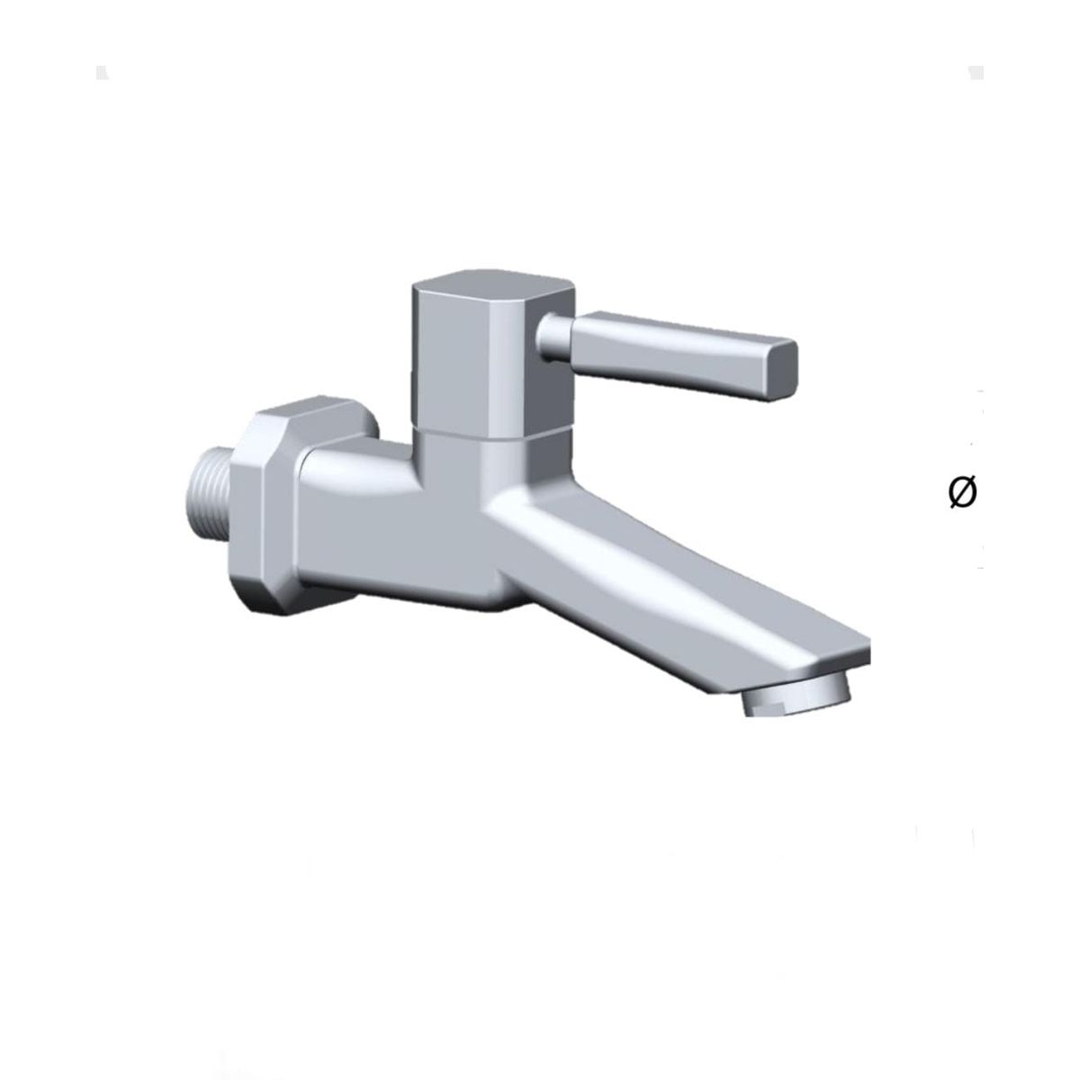 GENERICO - LLAVE DE LAVATORIO PESADO PARA PARED