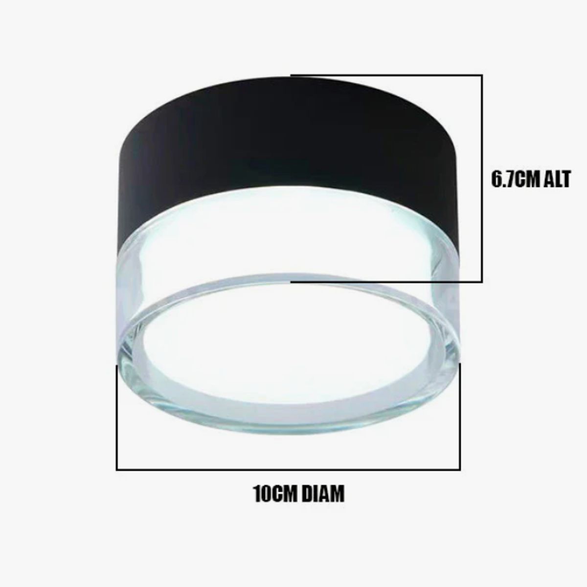 GENERICO - Aplique Lampara de Exterior Led 12W Luz Calida