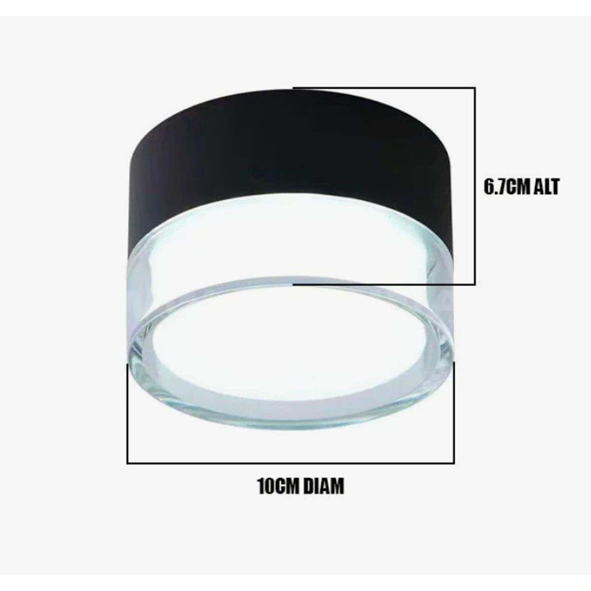 GENERICO - Aplique Lampara de Exterior Led 12W Luz Calida