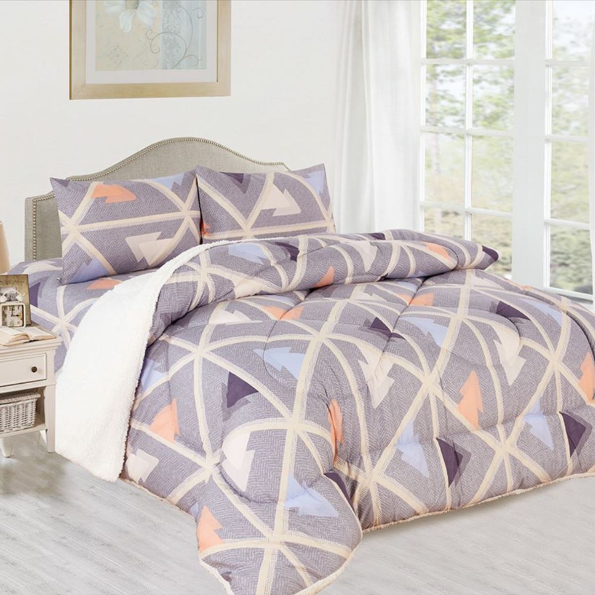 CASATEX - EDREDÓN TELA CON SHERPA KING SIZE