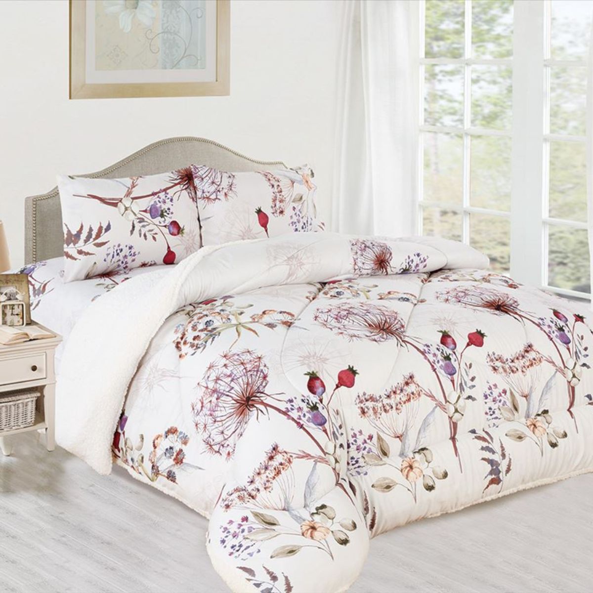 CASATEX - EDREDÓN TELA CON SHERPA KING SIZE