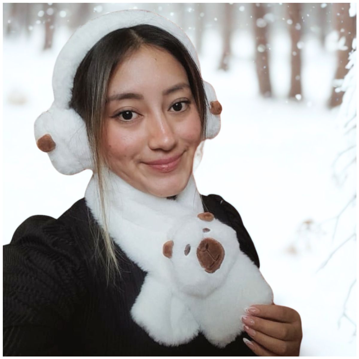 INSPIRA - Set bufanda y orejera Capibara felpa