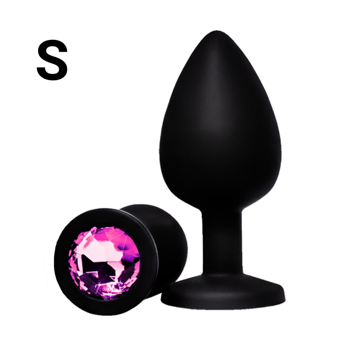 DR PINKY - Plug Consolador de Silicona Talla S Dilatador Anal Joya Rosada