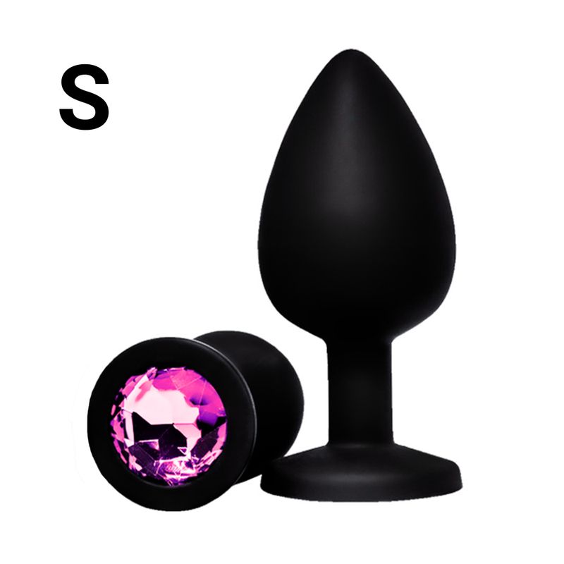 DR PINKY - Plug Consolador de Silicona Talla S Dilatador Anal Joya Rosada