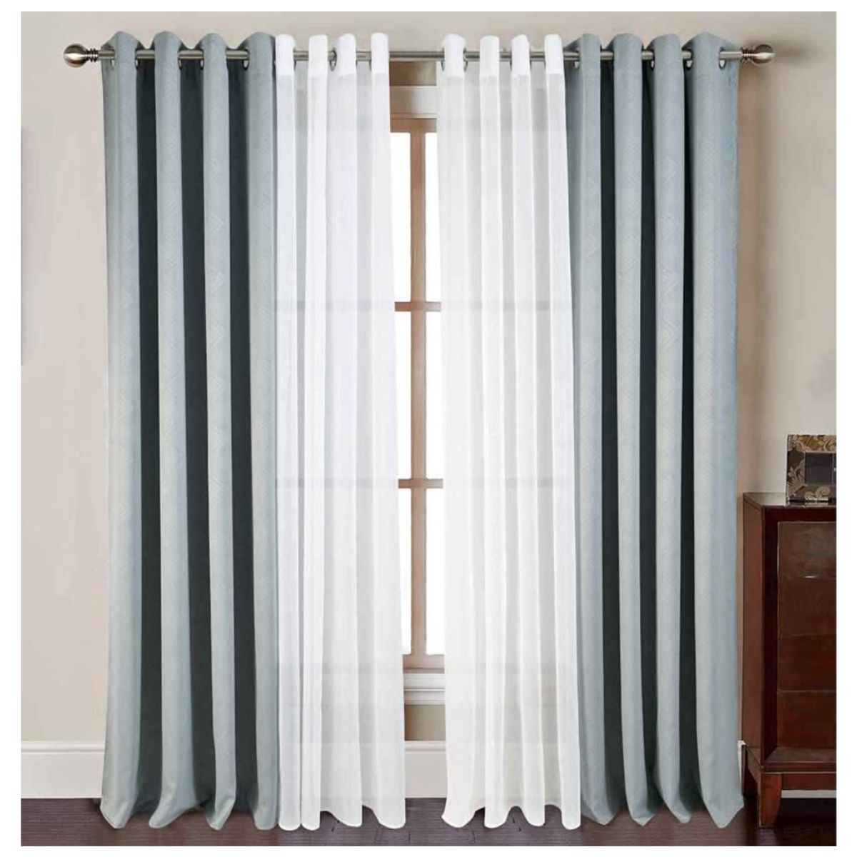 GENERICO - CORTINAS BLACKOUT CON VELO HAIRIFON