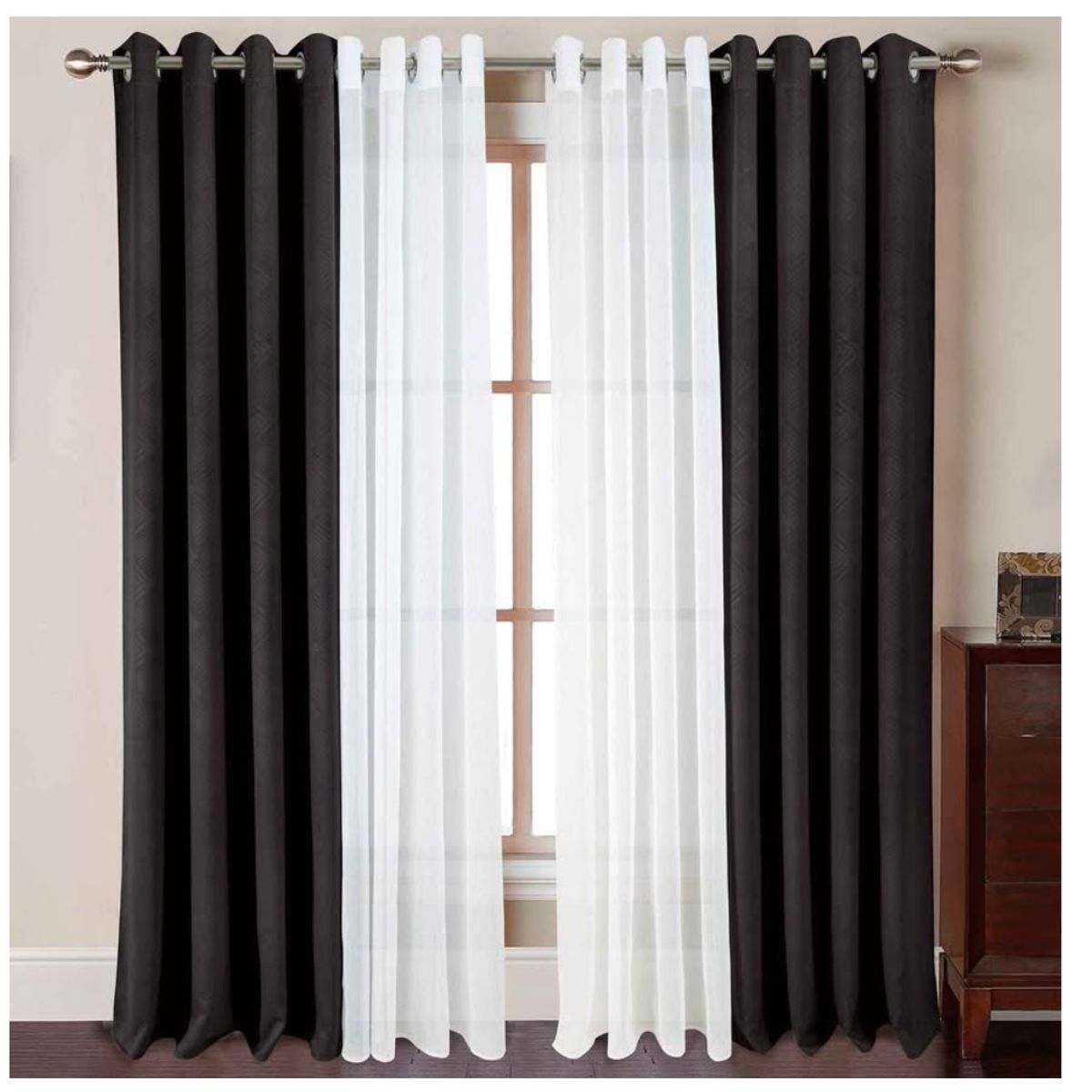GENERICO - CORTINAS BLACKOUT CON VELO HAIRIFON