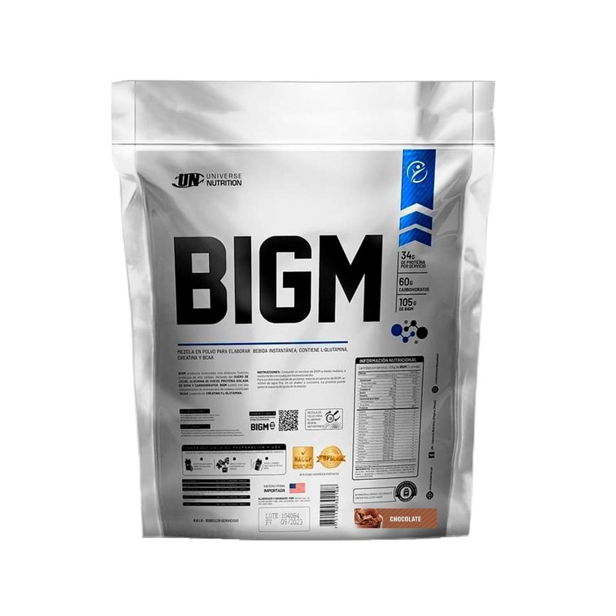 UNIVERSE NUTRITION - Mass Gainer Universe Nutrition Bigm 3kg Chocolate