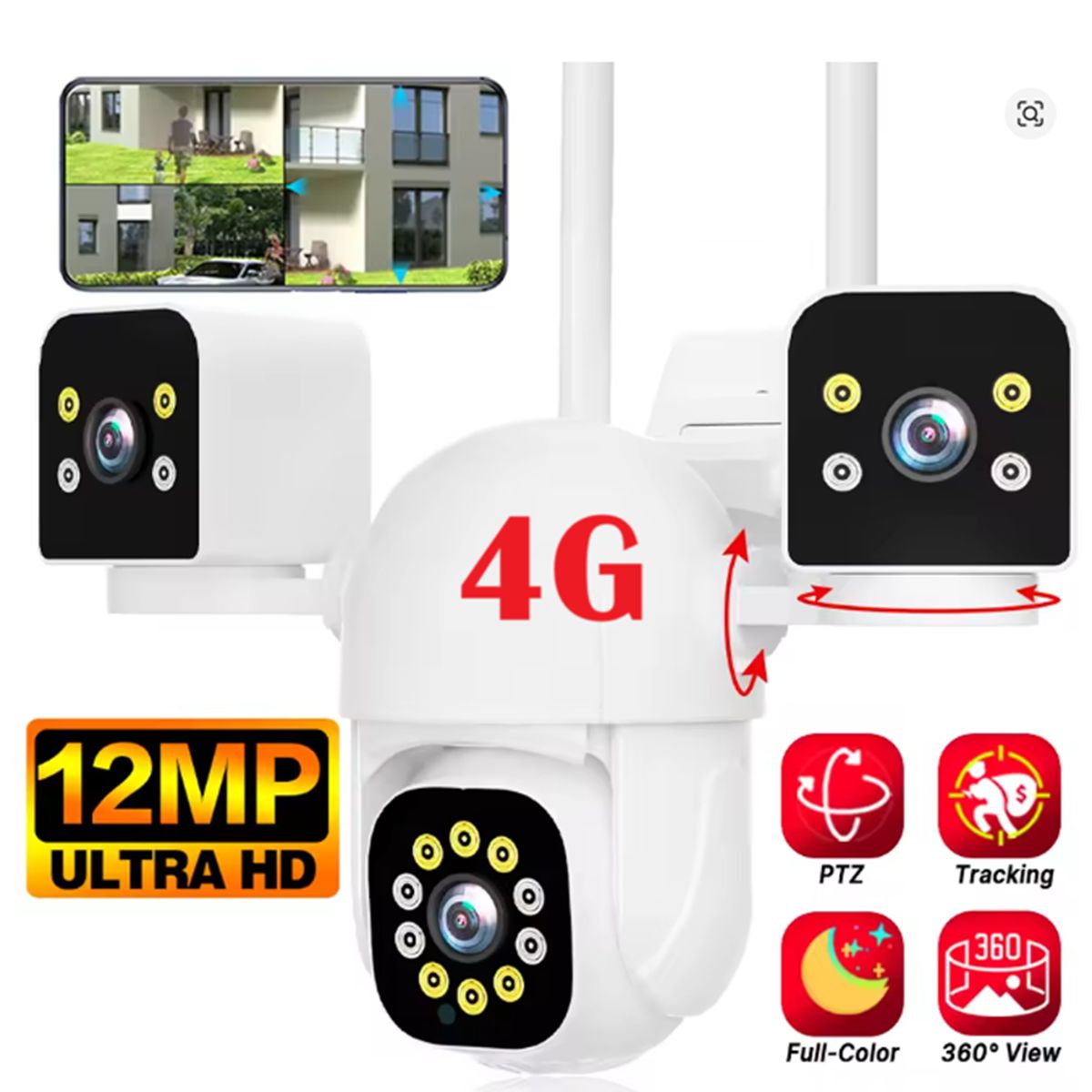 OEM - Cámara De Vigilancia Seguridad Con Chip Sim 4g