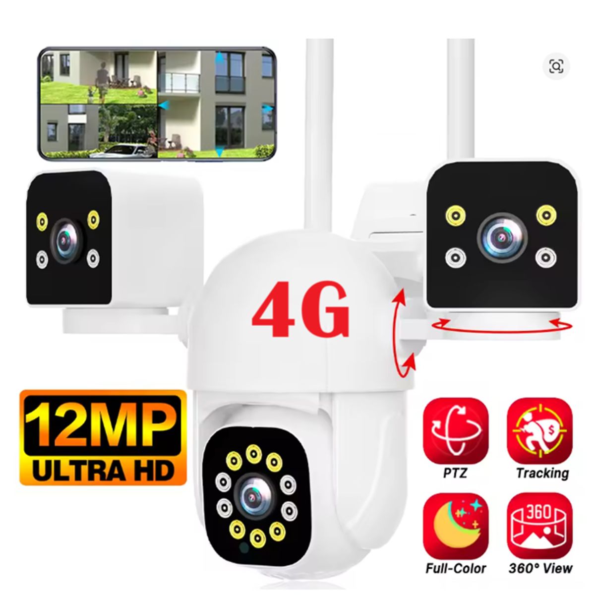 OEM - Cámara De Vigilancia Seguridad Con Chip Sim 4g