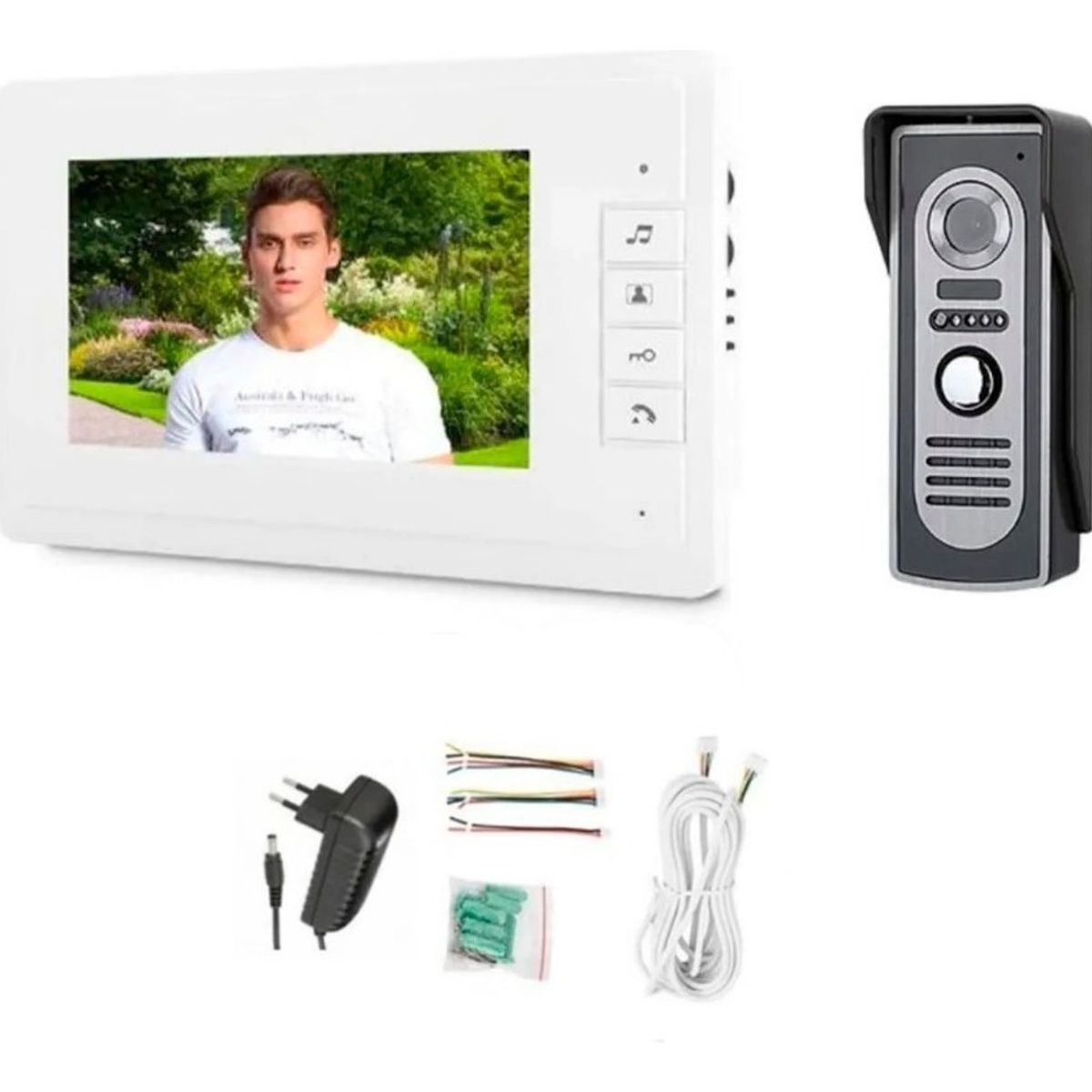 U BUY - Timbre Video Portero Con Cámara Citófono Pantalla 7 Pulgadas