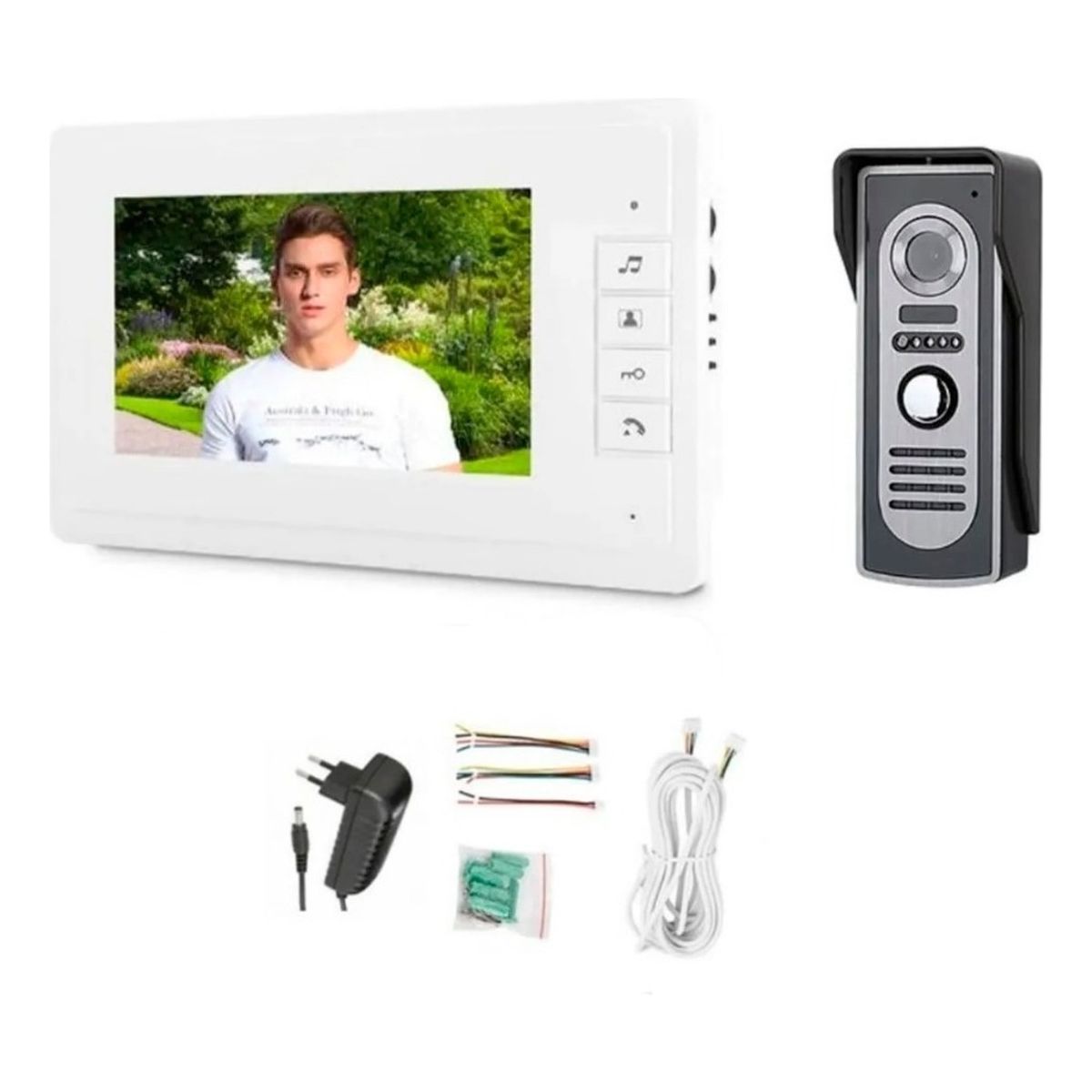 U BUY - Timbre Video Portero Con Cámara Citófono Pantalla 7 Pulgadas